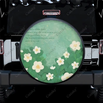 Красивые Летние цветы Автомобильные Аксессуары, защитный чехол для запасного колеса, универсальный наружный протектор для украшения колес для кемпера