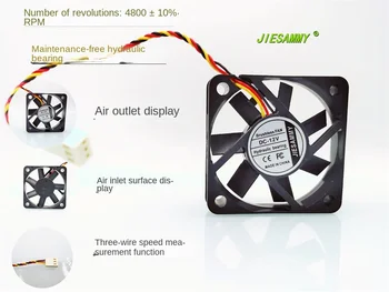 Гидравлический подшипник JIESAMMY 5010 5 см 12 В 4800 оборотов трехпроводной аккумуляторный вентилятор охлаждения шасси