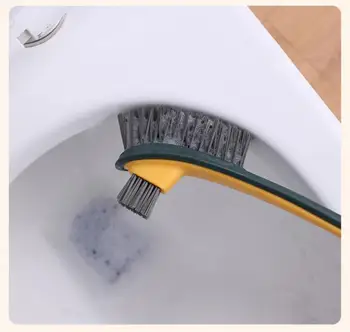 Гибкая силиконовая щетка для унитаза С держателем Герметичная Щетка для чистки унитаза Настенная Щетка для чистки унитаза в ванной комнате