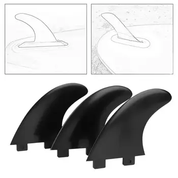 3x Плавники для доски для серфинга Усиленный гребной плавник для каяка Гребная лодка