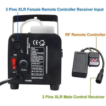 Портативный 3-контактный Приемник XLR с беспроводным пультом дистанционного управления для дымовой туманной машины DJ Stage Controller Receptor Fogging 400 Вт 900