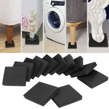4шт Антивибрационных прокладок, поролоновых листов, противоскользящих мебельных накладок, коврика для стиральной машины, бампера, протектора для стиральной машины, сушилки, беговой дорожки