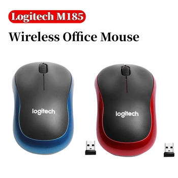 Logitech M185/M330 Беспроводная Мышь 1000 точек на дюйм 2,4 ГГц Оптические Эргономичные Бесшумные Мыши для Домашнего Офиса С Использованием Игровой Мыши для ПК/Ноутбука