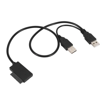 Тонкий кабель SATA от USB 2.0 до 7 + 6 Внешнего источника питания для ноутбука SATA Адаптер Конвертер Поддержка Windows Xp/7/8/10 OS EM88