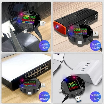 Wifi Тестер быстрой зарядки Tuya USB Вольтметр Цифровой Вольтметр Тестер напряжения и тока