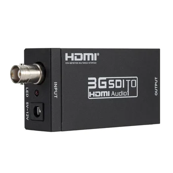 SDI Конвертер Mini 3G SDI HDMI-совместимый адаптер - Конвертер аудио Full HD 1080P SDI в HDTV - Поддерживает HD-SDI и 3G-SDI
