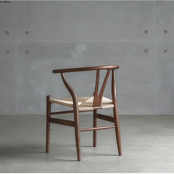Обеденный стул в скандинавском стиле, обеденные стулья из массива дерева, молочный чай, Магазин десертов, Простой минималистичный современный стул для отдыха, кухонная мебель