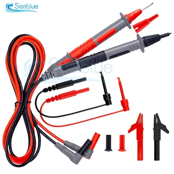 Универсальные тестовые провода с мультиметром, цифровые мультиметрические щупы, Проволочная ручка, кабель для большинства цифровых мультиметров, электронный клещевой измеритель