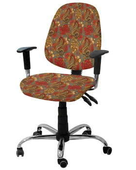 Эластичный чехол для компьютерного кресла с текстурой китайского дракона, эластичный Съемный чехол для офисного кресла, разрезные чехлы для сидений