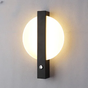 Настенный светильник Nordic 6W LED Sunrise, Минималистичный декоративный настенный светильник для спальни, гостиной, фонового оформления, настенных светильников.