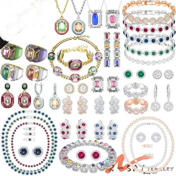 Оригинальный набор женских свадебных украшений, роскошное ожерелье в виде ангела, браслет, серьги в стиле кольца, Новые тенденции в