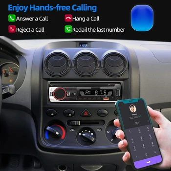 12 В Автомобильное стерео Радио AUX Вход Bluetooth-совместимое FM-радио Громкой Связи Автомобильный MP3-плеер ЖК-дисплей Сенсорный Экран USB Зарядка