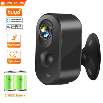 Солнечная камера Tuya, 4G Sim-карта, видеонаблюдение с беспроводным Wi-Fi, Защита от мини-камер видеонаблюдения, батарея емкостью 5200 мАч