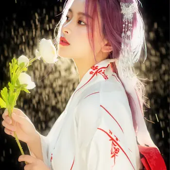Высококачественное женское платье-кимоно, элегантные костюмы для выступлений гейш, японские кимоно-юката, платье-халат, винтажные вечерние платья.