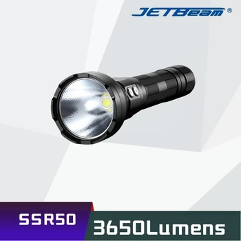 Перезаряжаемый светодиодный фонарик Jetbeam SSR50 на 3650 люмен Дальностью 483 метра с функцией Power Bank