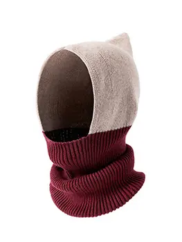Балаклава DMZ82, вязаная зимняя женская шапка, флисовый теплый шарф, подарок для Рождественской вечеринки, тепловой шарф, шапочка с капюшоном