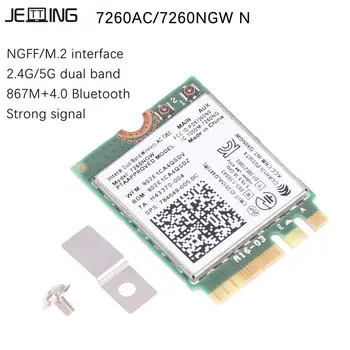 1200 Мбит/с беспроводная сетевая карта Bluetooth 4.0 WiFi NGFF Wifi Dongle AC Dual Band 2.4 G 5G для ноутбука Intel 7260 7260NGW