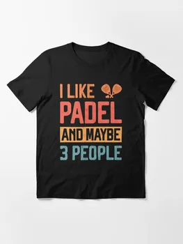 Мне нравится Падель и, Возможно, 3 Человека Забавный Падель-Теннис Семейные Футболки Для Родителей и детей С коротким Рукавом Для Детей, Футболки Для Мальчиков и девочек