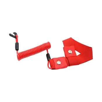 Страховочный трос для ключей красного цвета премиум-класса, высокоэффективный водонепроницаемый трос для ключей