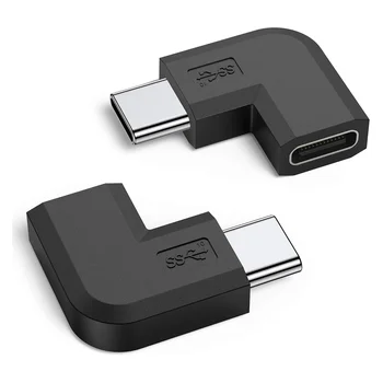 2 шт. прямоугольный адаптер USB C, удлинитель USB Type C для ПК, ноутбука, планшета, Oculus Quest Link