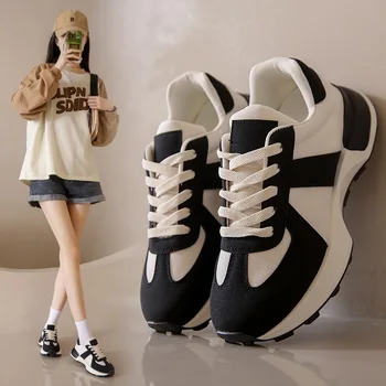 Обувь для женщин, кроссовки для тенниса, модные кроссовки на шнуровке, легкие дышащие женские кроссовки для прогулок на свежем воздухе