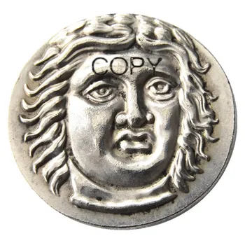 G (23) Древнегреческая серебряная Тетрадрахм-монета сатрапа Муссолоса из Карии - 377 г. до н.э. Посеребренная Копия монеты