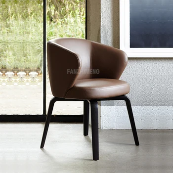 Обеденный стул C Salon Gaming Nordic для роскошной гостиной на открытом воздухе, Эргономичный Офисный Современный стул, Трон, Кожаная Пляжная мебель silla CQ