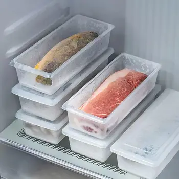 Кухонный холодильник Влагостойкий Слив для продуктов из морепродуктов с более четким уплотнением Ящик для хранения со сливной прокладкой Коробка Кухонный органайзер Аксессуары
