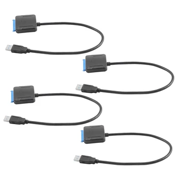 4X Конвертер SATA в USB 3.0 2,5 /3,5 HDD SSD для жесткого диска кабельный линейный адаптер