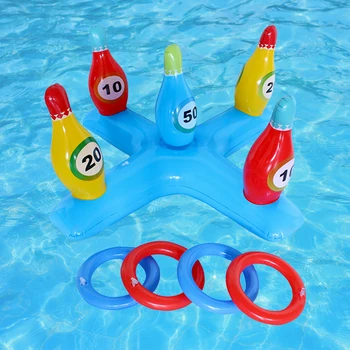 Аксессуары для бассейна на открытом воздухе, надувное кольцо, игровой набор, плавающие игрушки для бассейна, пляжные развлечения, летняя водная игрушка