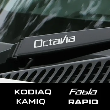 4ШТ Автомобильная Наклейка Автоматический Стеклоочиститель для Skoda Octavia 2 A7 A5 Fabia 3 Rapid Superb 3 Kodiaq Scala Karoq Kamiq Автомобильные Аксессуары
