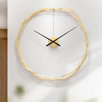 Скандинавские минималистичные часы Простое Современное Искусство Гостиной Креативное Украшение Ресторана Настенные Часы