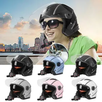 Мотоциклетные шлемы, защитный модульный мотоциклетный шлем flipp, Мужские И женские винтажные шлемы с двойным забралом, велосипедные шлемы Capacete Aberto