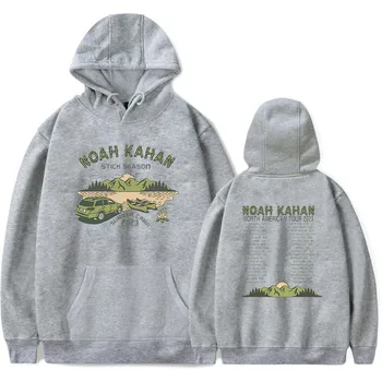 Noah Kahan Camp Tour унисекс модная толстовка с капюшоном с длинными рукавами и карманом на шнурке повседневный пуловер