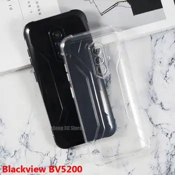 Прозрачный Чехол Для Телефона Blackview BV5200 Чехол Мягкий Черный TPU Бампер Для BlackviewBV5200 BV5200 Pro Силиконовый Чехол Skin