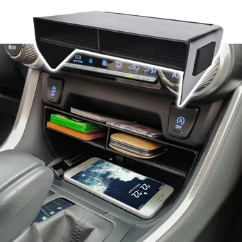 для Toyota RAV4 XA50 2019 ~ 2023 2020 Центральный Подлокотник автомобиля Ящик для хранения Центральная консоль Стекающийся Органайзер Контейнеры Коробка Аксессуары
