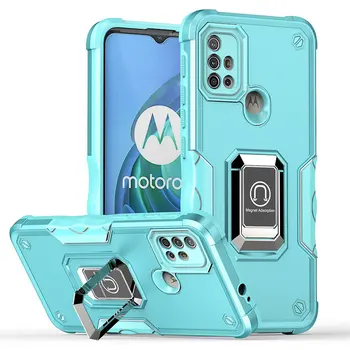Для Motorola Moto G10 G30 Чехол Противоударный Магнитный Металлический Держатель Кольца Бронированная Задняя Крышка Жесткий Чехол для Motorola Moto G10 MotoG10 4G