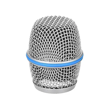 Сменная головка микрофона Стальная сетка Решетка для ручного микрофона Сетчатая головка для Beta87A
