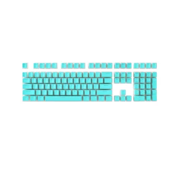Клавиатура для пудинга, шляпная коробка, механическая клавиатура, молочно-прозрачный колпачок для ключей, Pbt, крем-желе на заказ (небесно-голубой)