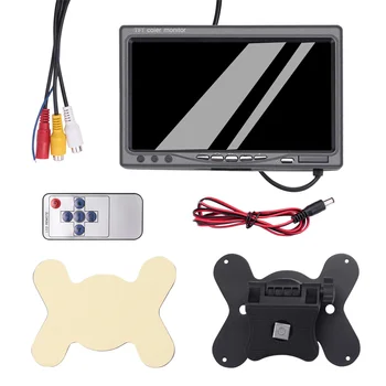 12V-24V 7-дюймовый Цветной HD-монитор TFT LCD для автомобильного видеонаблюдения с камерой заднего вида, Автомобильные Электронные Аксессуары