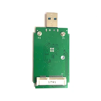 1 Штука Внешняя Карта Адаптера MSATA К USB3.0 Твердотельный Портативный Жесткий Диск Msata Распакованная Плата Мобильного Адаптера Темно-Зеленого цвета