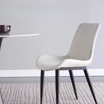 Белые современные обеденные стулья, Роскошные Садовые подлокотники, Спинка офисного кресла промышленного дизайнера, мебель для дома в салоне Meuble для помещений