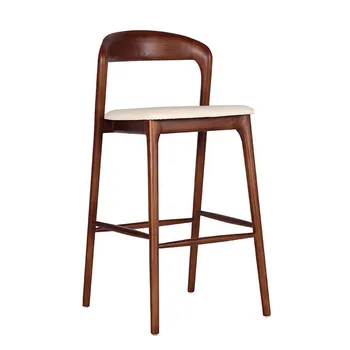 Барные стулья, Кухонный дизайнерский стул, Реплика мобильного роскошного стула Nordic, Дизайнерская мебель для дома из современного дерева