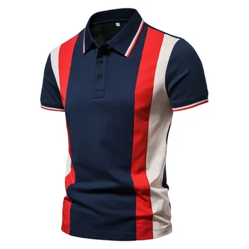 Летняя мужская футболка для спорта на открытом воздухе с коротким рукавом для гольфа 2023 года, повседневная футболка с резьбой