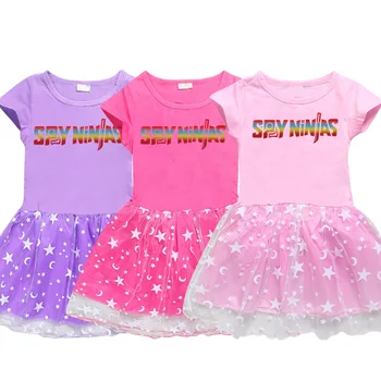 Детские платья SPY NINJA для девочек, летнее милое платье для девочки на день рождения, детская одежда, платье принцессы, кружевное платье для малышей