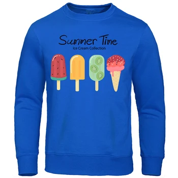 Summer Time Коллекция фруктового мороженого Толстовки Мужская мода Толстовка с капюшоном Теплые топы в стиле хип-хоп Индивидуальность Теплая толстовка Мужская