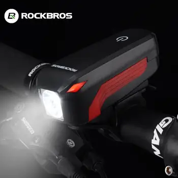 Rockbros оптом Легкий Велосипедный передний фонарик С широким диапазоном USB-зарядки, Сверхлегкая фара, Водонепроницаемые Аксессуары для велосипедного звонка 7589