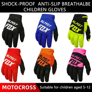 Детские велосипедные перчатки Almst Fox, спортивные перчатки для катания на коньках с полными пальцами, Детские перчатки для горных велосипедов BMX, Детские гоночные мотоциклетные перчатки