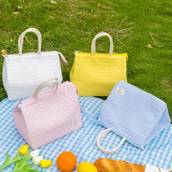 Портативная сумка-ланч-бокс, новая модная простая водонепроницаемая сумка большой емкости, утепляющий пояс, сумка для риса для офисных работников Lonchera