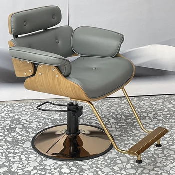 Парикмахерское Гидравлическое кресло для лица, Салонное Поворотное Кресло Для макияжа, Регулируемое кресло Для татуажа, Мужская мебель для укладки волос, Мебель для маникюра, Косметическая мебель